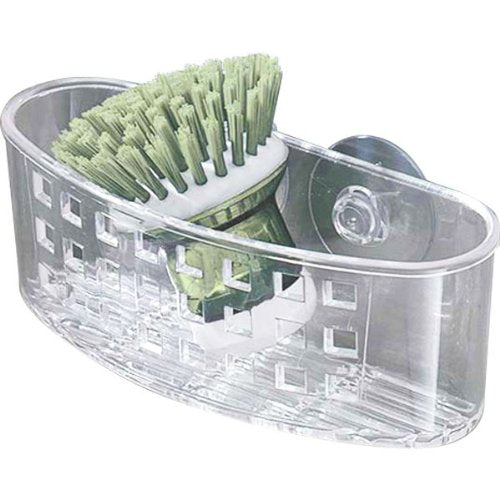 Interdesign 38900 Suction Sponge & Scrubber Center, 6-1/2" x 2-1/2" x 2-1/2"