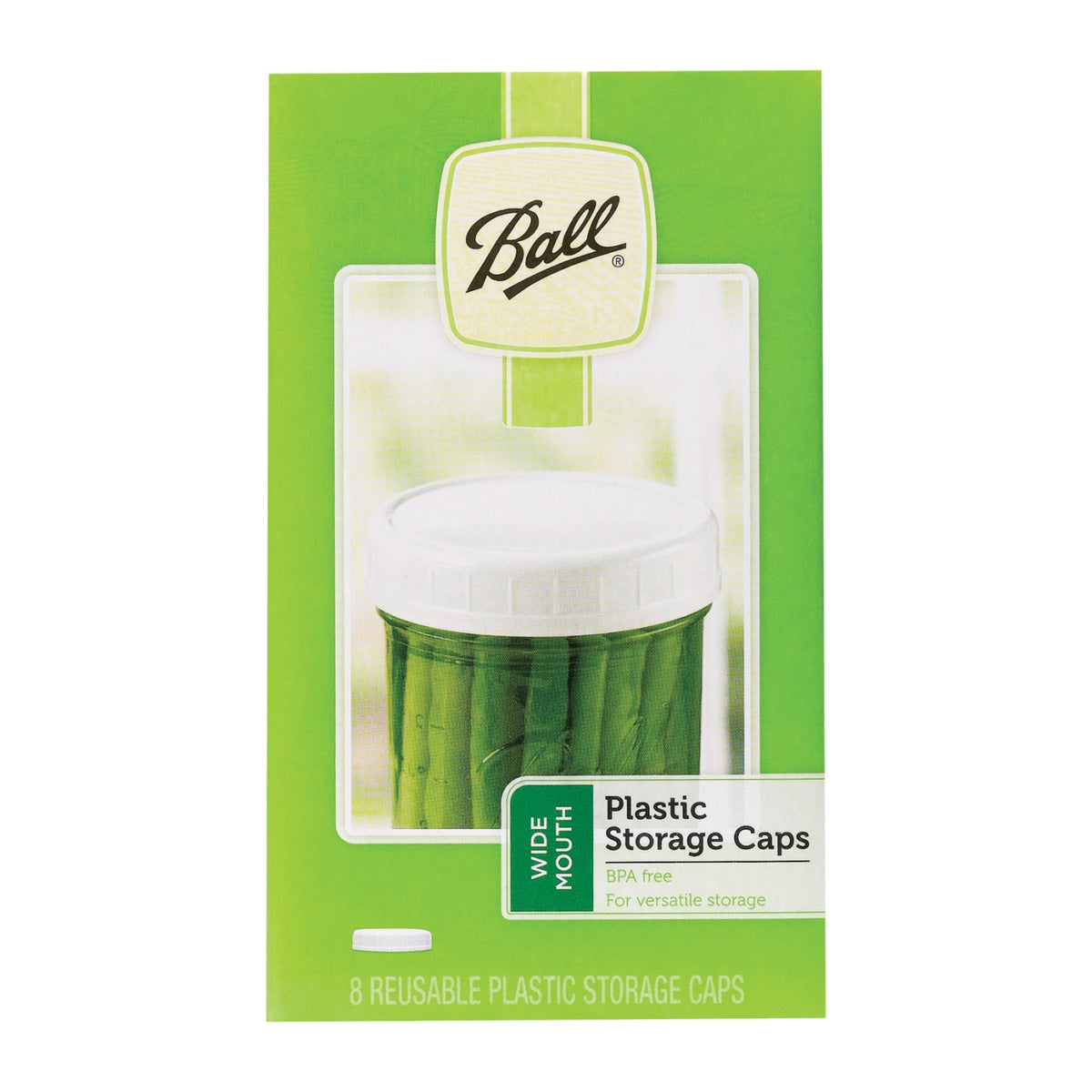 Ball 1440037010 Wide Mouth Jar Storage Caps, Plastic