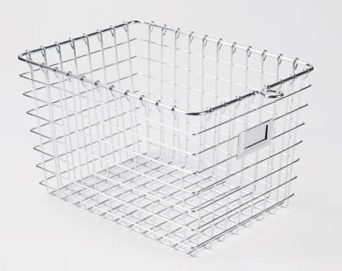 Spectrum 47870 Small Storage Basket, 12-7/8" x 8-7/8" x 8", Chrome