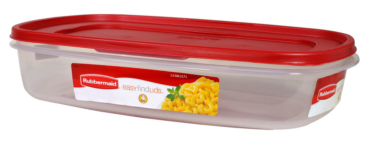 Rubbermaid 29.6 Rectangle Plastic Food Storage Container with Lid