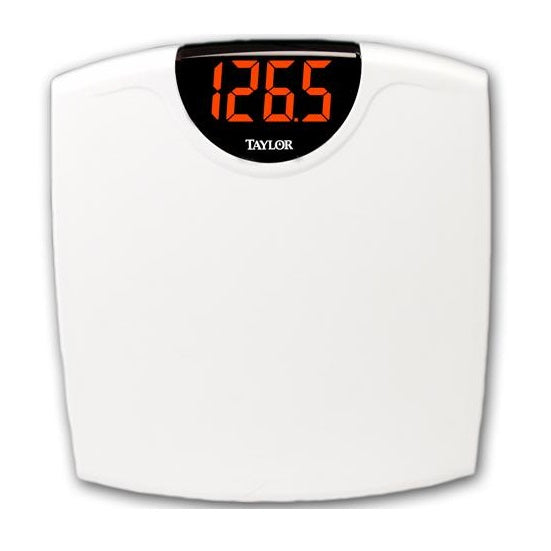 Taylor 98564012 LED Electronic Digital Scale, White