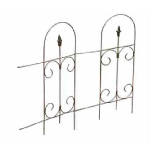 Living Accents 89373 Finial Garden Fence, 32" H x 8' L, Black