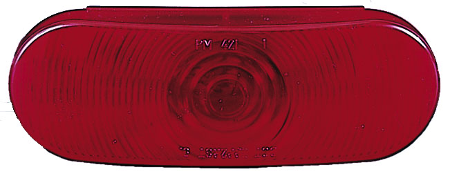 Peterson V421R Sealed Oval Stop/Turn/Tail Light, 24 V, Red