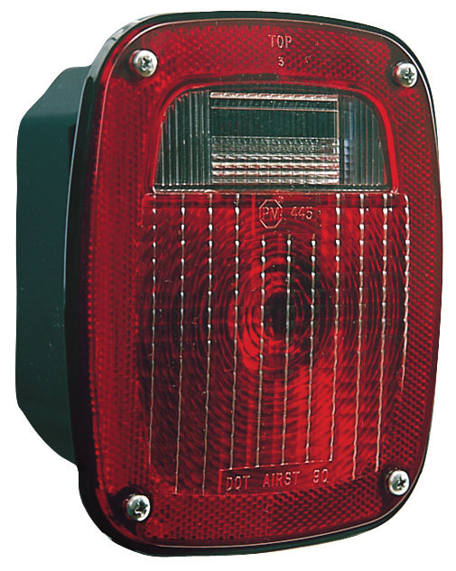 Peterson V445 Universal 3-Stud Combination Tail Light, Red