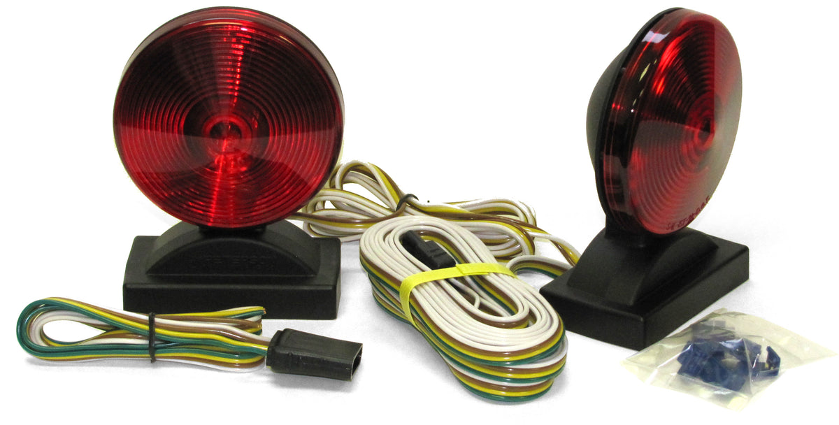 Peterson V555 Magnetic Base Towing Light Kit, Red