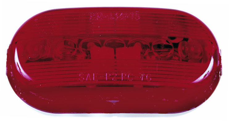 Peterson V135R Oblong Clearance/Side Marker Light with Reflex, Red