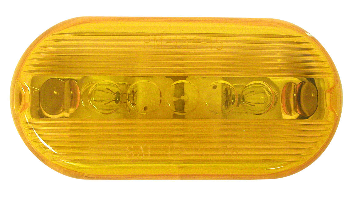 Peterson V135A Oblong Clearance/Side Marker Light with Reflex, Amber
