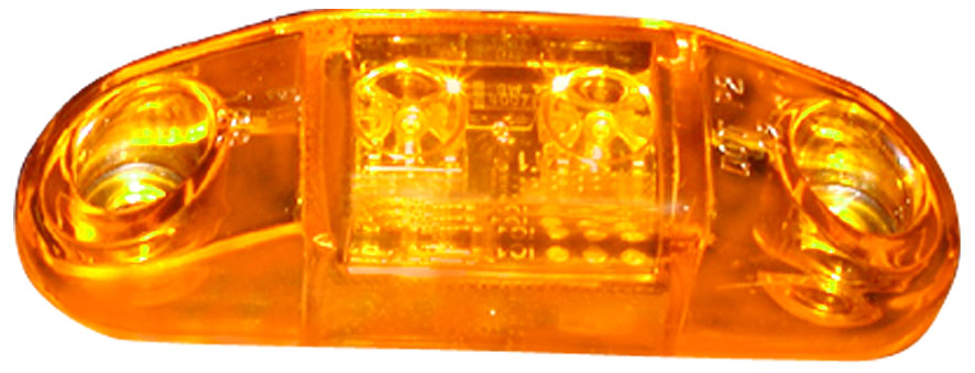 Piranha V168A LED Slim-Line Clearance/Side Marker Light, 8-16 V, Amber