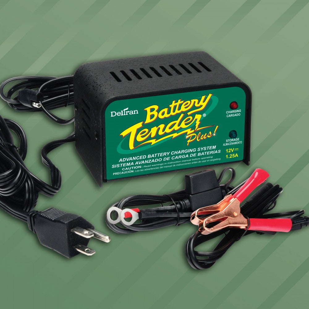 Battery Tender 021-0128 Automatic Battery Charger, 1.25 Amps, 12 volt