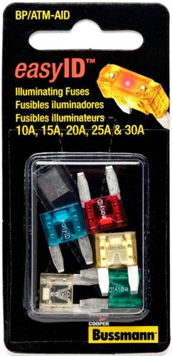 Cooper Bussmann BP/ATM-AID easyID ATM Fuse Assortment, 30 Amp, 5-Piece