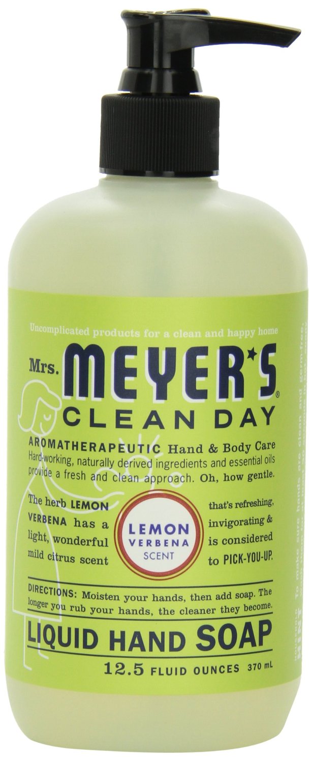 Mrs Meyers Clean Day 12104 Liquid Hand Soap, Lemon Verbena Scent, 12.5 Oz.