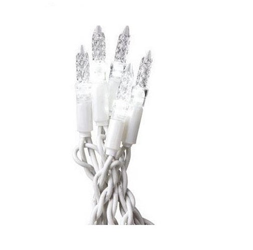 Celebrations 47756-71 M5 LED Icicle Light Set, 6.3', 100 Warm White Lights