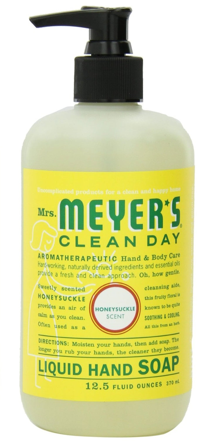 Mrs Meyers Clean Day 17425 Liquid Hand Soap, Honeysuckle Scent, 12.5 Oz