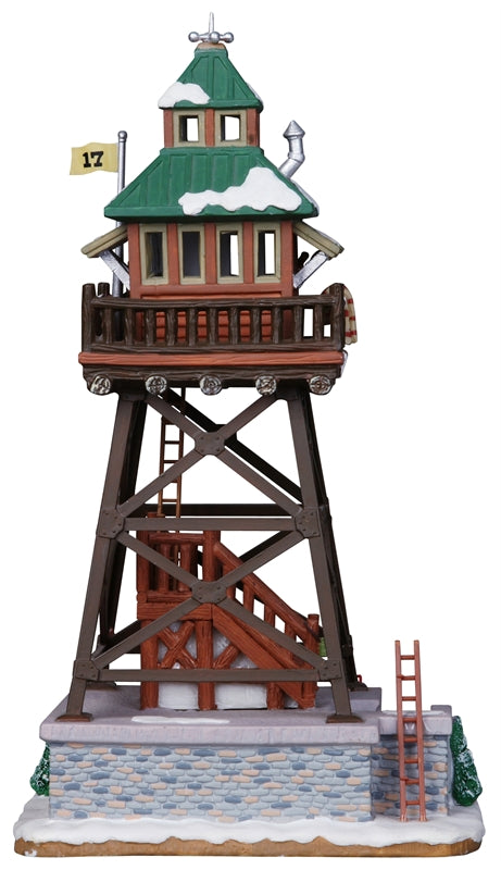 Lemax 13892 Porcelain Village Lookout Tower, 11" Tall