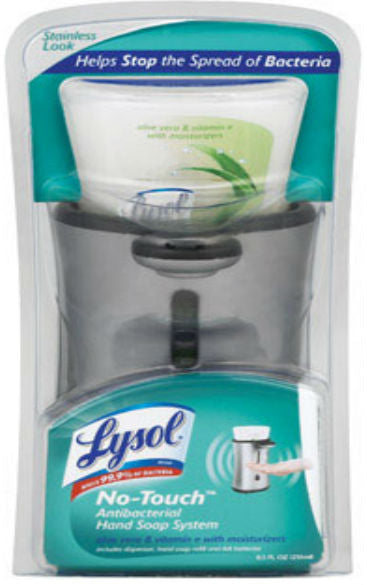Lysol 1920085687 No Touch Antibacterial Hand Soap System, Aloe Vera, 8.5 Oz.