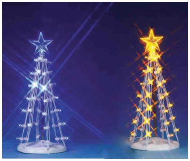 Lemax A4110 Xmas Mini Lighted Tree Sculpture, 2-3/4''
