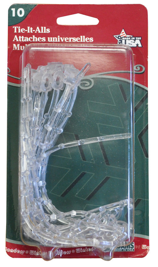 Adams 8710-06-1040 Flexible Tie-It-All, 12", Clear