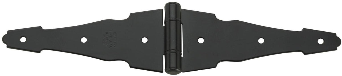 Stanley Strap Hinge With Bearing, 8", Black Coated