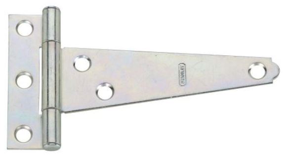 Stanley 14-2600 Light Duty T-Hinge, 4", Zinc Plated