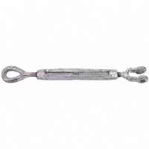 Baron 18-1/2X9 Galvanized Jaw/Eye Turnbuckle, 1/2" x 9"