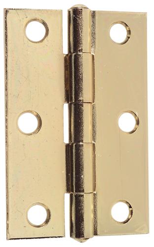 Stanley 80-2040 Narrow Utility Hinge, Brass Tone, 3"