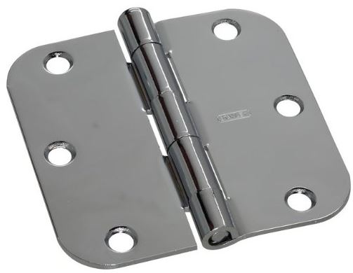 Stanley 750380 Residential Door Hinge, Bright Chrome, 3.5" x 3.5"
