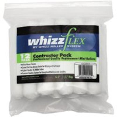 Whizz 44540 No-Shed Roller Cover, 6.5" x 3/8", White