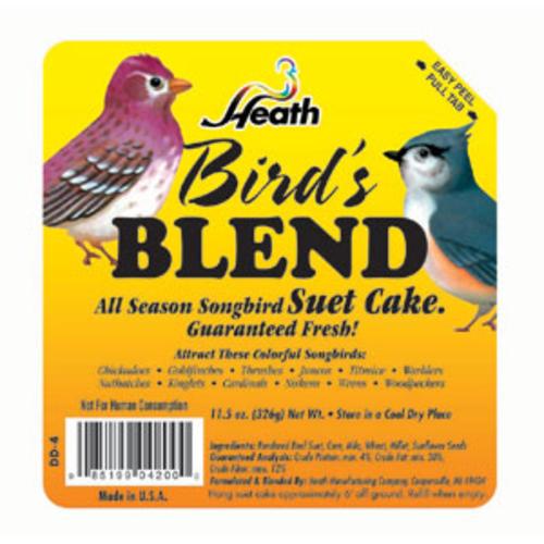 Heath Dd4-12  Birdie'S Blend Suet Cake Bird Food