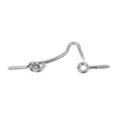 Stanley Hardware 750700 Zinc Plated Hooks and Eye, 4"