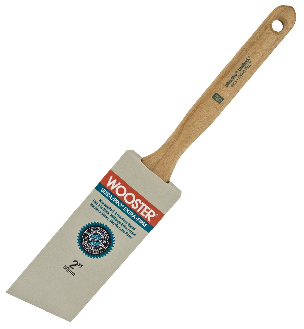 Wooster 4153-2 Ultra/Pro Extra Firm Lindbeck Angle Sash Paint Brush, 2"