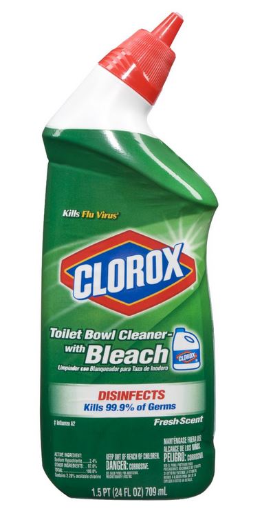 Clorox 00933 Toilet Bowl Cleaner with Bleach, 24 Oz