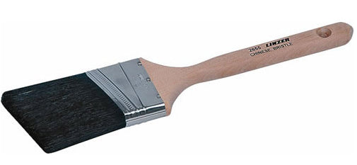 Linzer 2655-2 Black Chinese Bristle Angled Sash Paint Brush, 2"