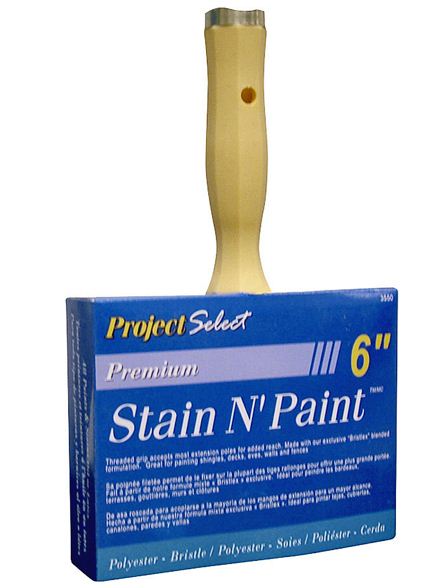 Linzer 3550-6 Project Select White Chinese Bristle Paint Brush, 6"