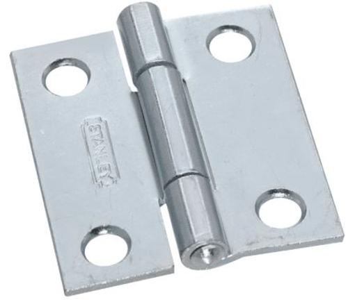 Stanley Narrow Utility Hinge, Zinc Plated, 1.5"