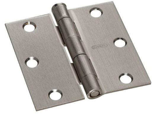 Stanley 69-0274 Residential Door Hinge, Satin Nickel, 3" x 3"
