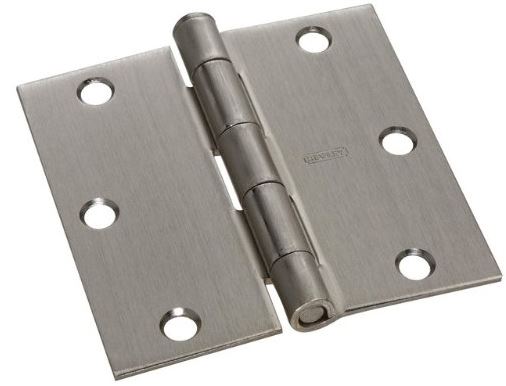 Stanley 69-0277 Residential Door Hinge, Satin Nickel, 3.5" x 3.5"