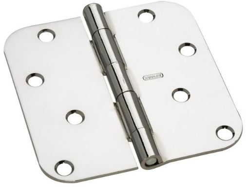 Stanley Residential Door Hinges, Bright Chrome, 4" x 4"