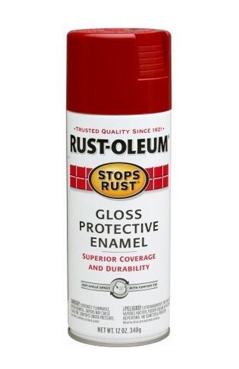Stops Rust 7765830 Protective Enamel Spray Paint, 12 Oz, Regal Red