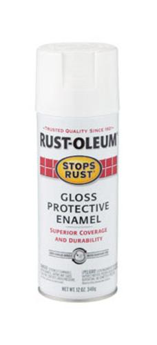 Rust-Oleum 7792830 Stops Rust Spray Paint, 12 Oz, White