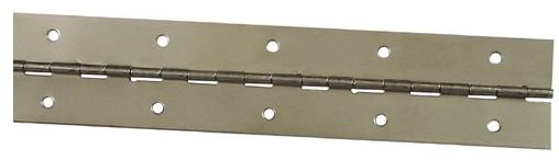 Stanley 470730 Continuous Hinge, Bright Nickel, 1-1/16" x 48"