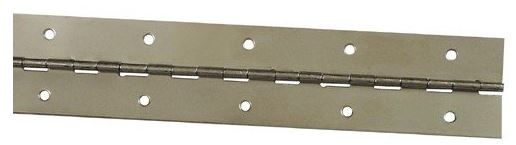 Stanley Continuous Hinge, Bright Brass, 1-1/2" x 48"