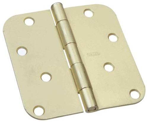 Stanley 69-0395 Resident Door Hinge, Satin Brass, 4" x 4"