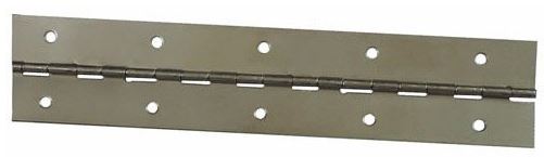 Stanley 700360 Continuous Hinge, Bright Brass, 1-1/16" x 30"