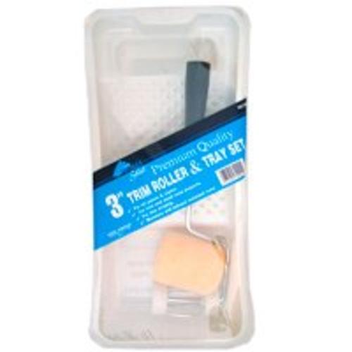 Linzer RS300 Mini Roller And Tray Set, Premium Quality, 3 Piece, 3"