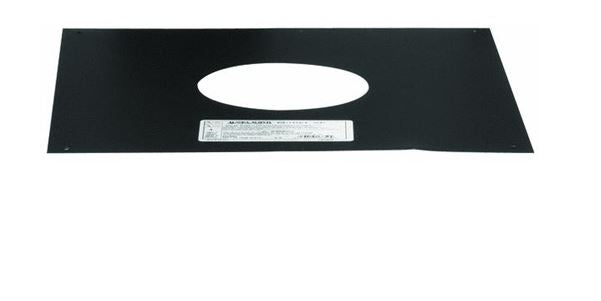 Selkirk 243502 Pellet Pipe Trim Plate, 3", Black