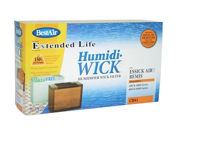 BestAir CB41 Extended Life Humidifier Wick Filter, Aluminum