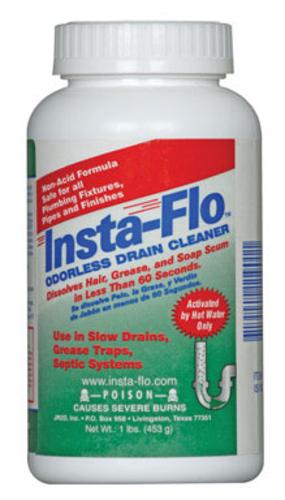 Insta-Flo IS-100 Odorless Drain Cleaner, 1 Lb