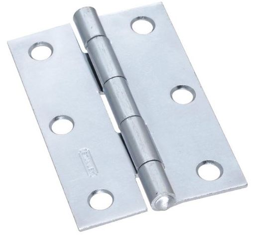 Stanley Narrow Utility Hinge, Zinc Plated, 3"