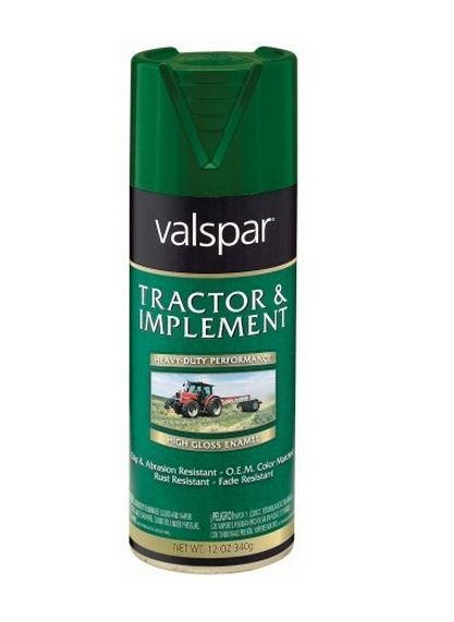 Valspar 018.5339-10.076 Tractor & Implement Spray Paint, 16 Oz, JD Green