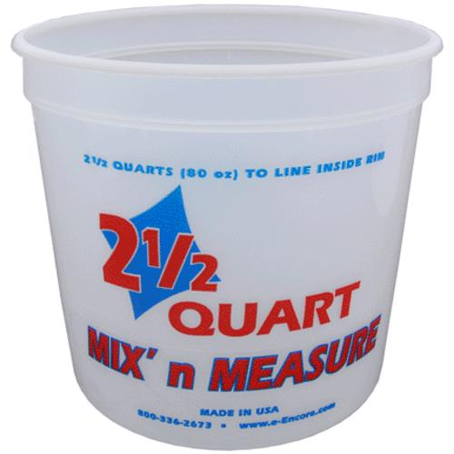 Encore Plastics 61086 Mix-N-Measure Container, 2.5 Quart